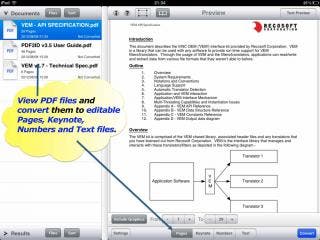 Recosoft releases PDF2Office v1.5 series for the iPad - PDF to OmniGraffle, Excel, Word, PowerPoint, Pages, Keynote and Numbers